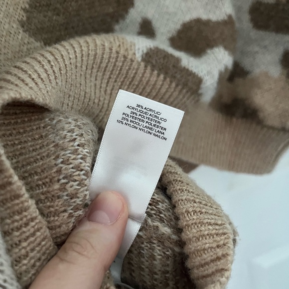Lucky Brand Tan Camo Sweater XL - Picture 2 of 5